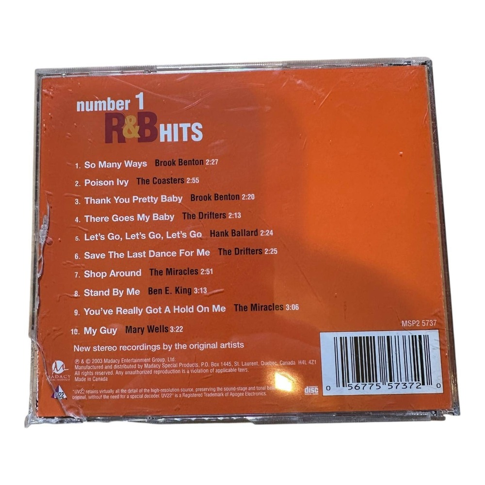Number 1 R&B Hits CD Brook Benton The Coasters The Drifters The Miracles - Picture 2 of 2
